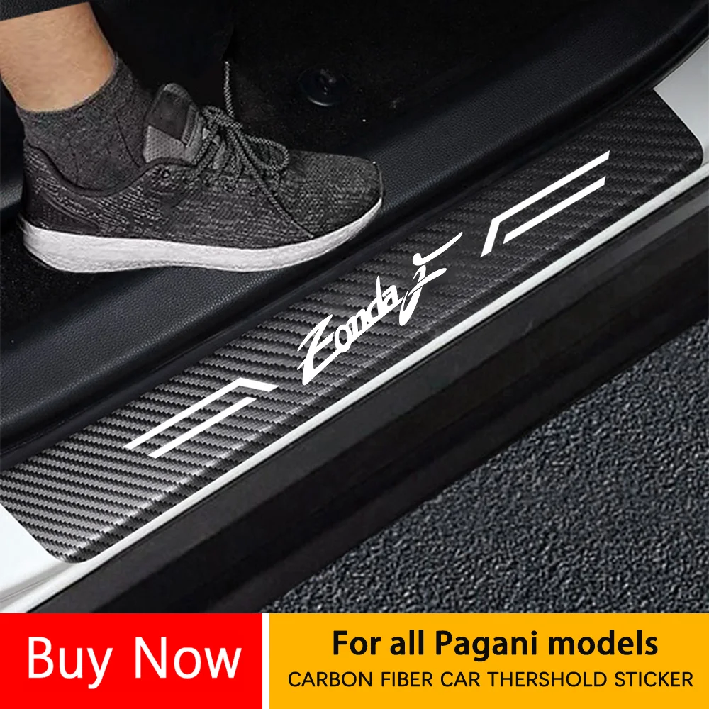 

Carbon Fiber Car Door Threshold Pedal Scuff Plate Stickers for Pagani Huayra Roadster F Roadster zonda cinqu zondaf zondahh