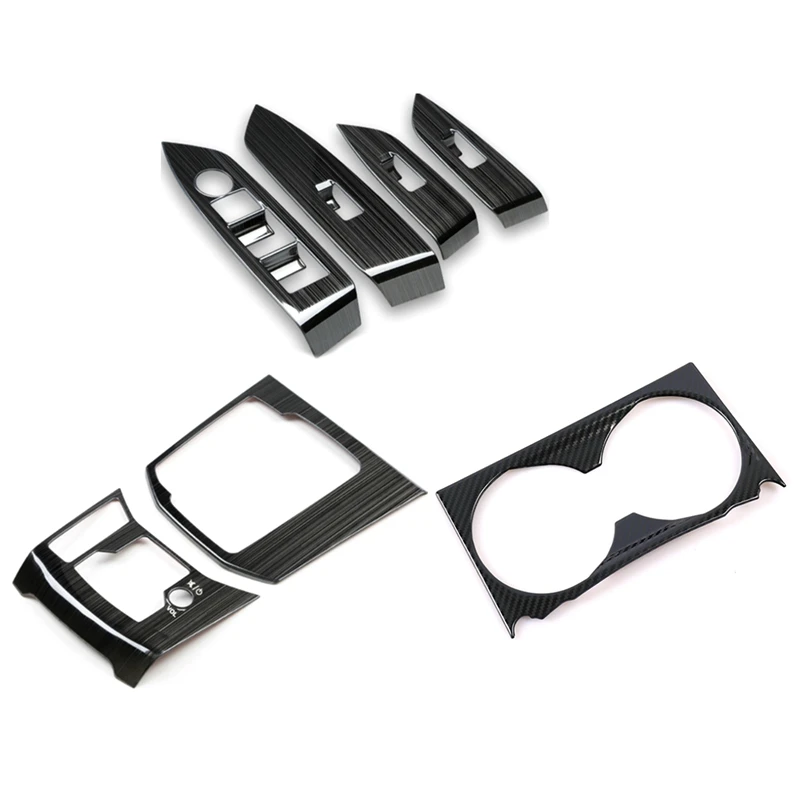 

Car Gearbox Window Switch Panel Set,Adjust Cover Trim Sticker Strip Car Decoration for Mazda Cx-5 Cx5 2017 2018 2019 Lhd