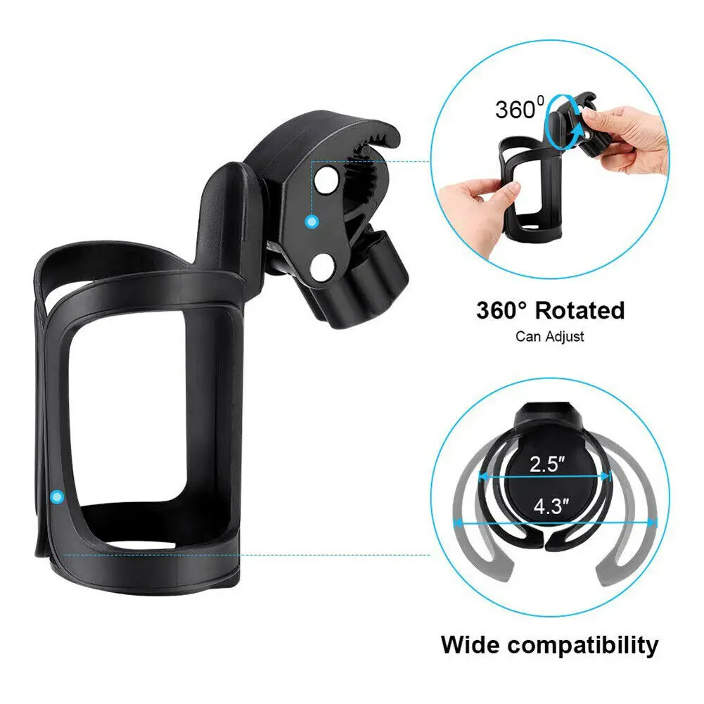 

Rack Cup holder PVC 360 degrees Interior Stand Universal Car Truck Water