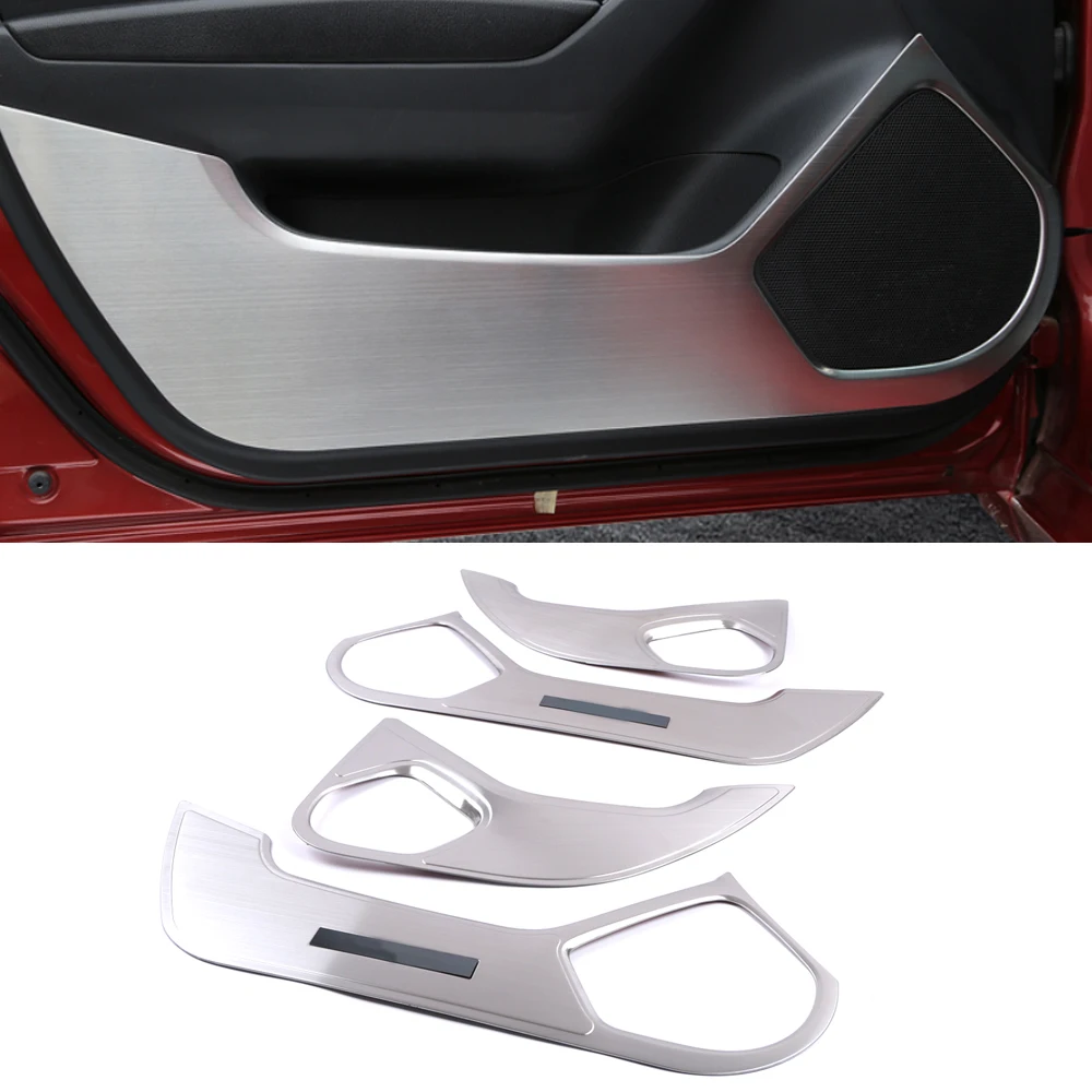 

For Mazda Axela Mazda3 BM 2017-2020 Car Accessory Stainless Steel Inner Door Anti-kick Pad Cover Trim Frame Decoration Molding