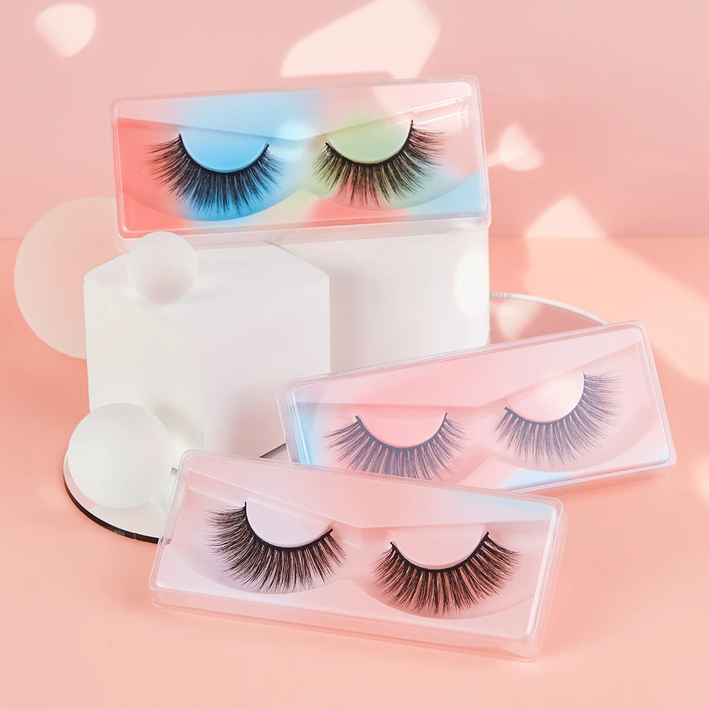 

10 Pairs of 3D Eyelashes Natural Exaggeration False Eyelashes Make-up to Lengthen Natural Thick Long Eyelashes