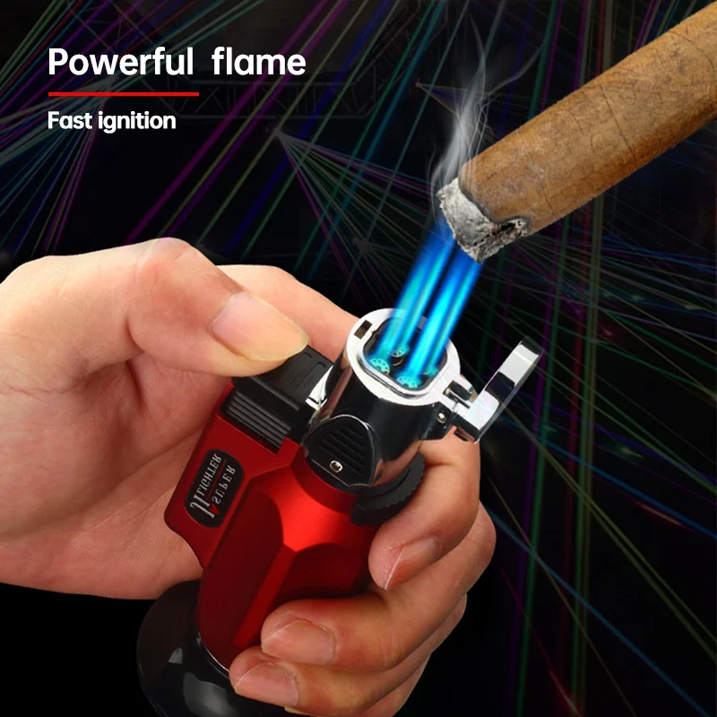 

Cigarette Lighter Jet Gas Lighter Smoking Accessories Windproof Torch Adjustable Flame Lighters Gadgets For Men Dropshipping