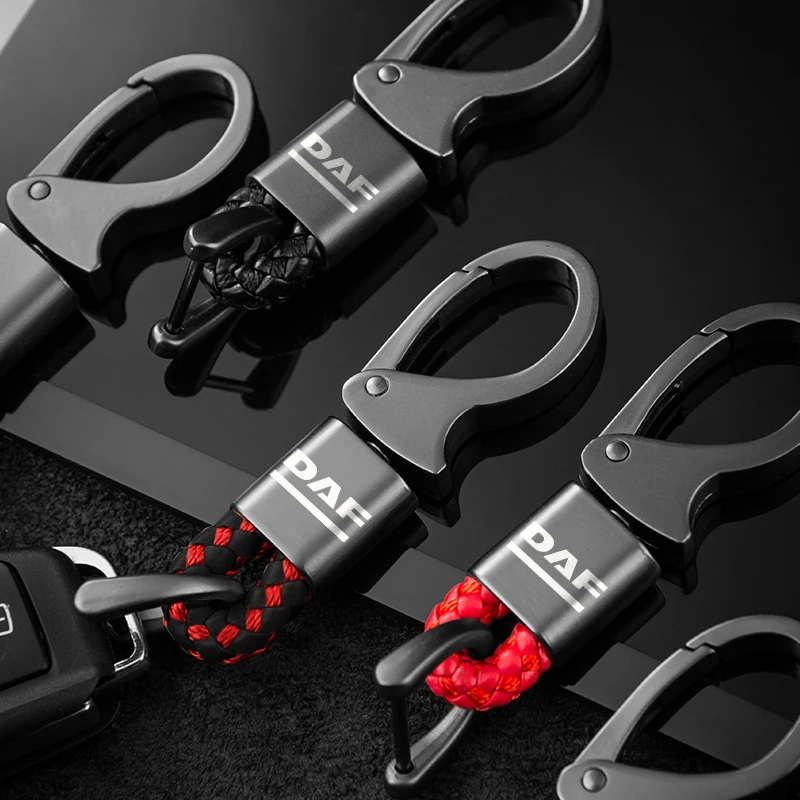 Автомобильный брелок металлический кожаный для DAF xf cf lf Фургон Грузовик модный