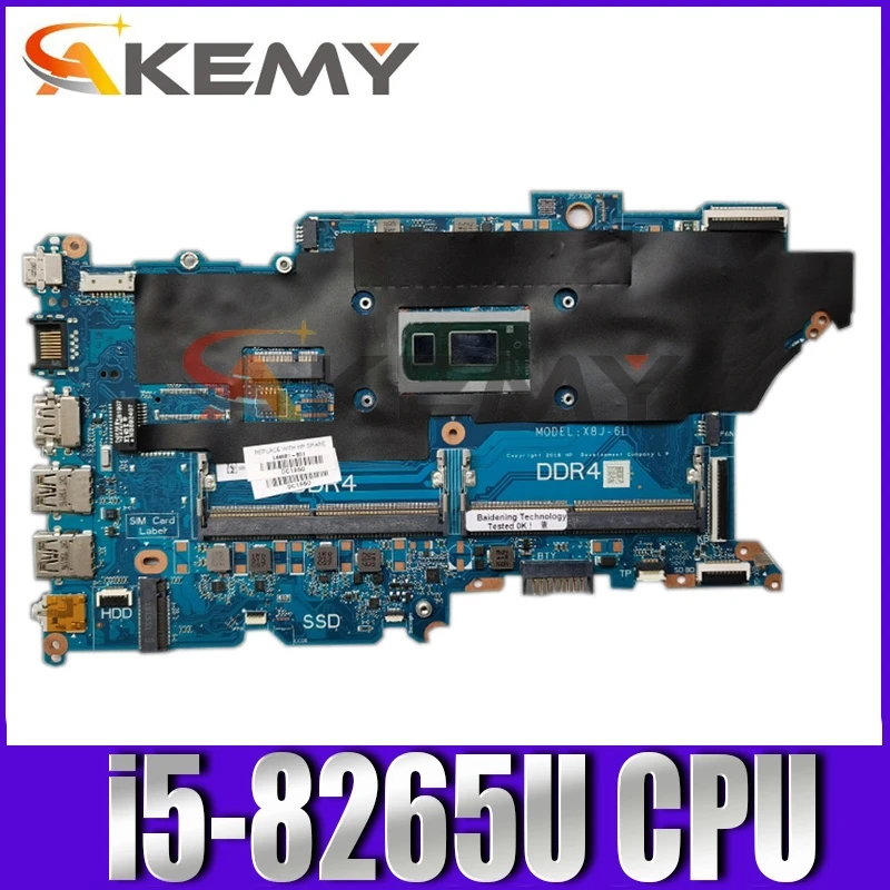 

Для HP ProBook X8J-6L 440 G6 450 G6 материнская плата портативного компьютера с i5-8265U DDR4 DAX8JMB16E0 100% полностью протестирована