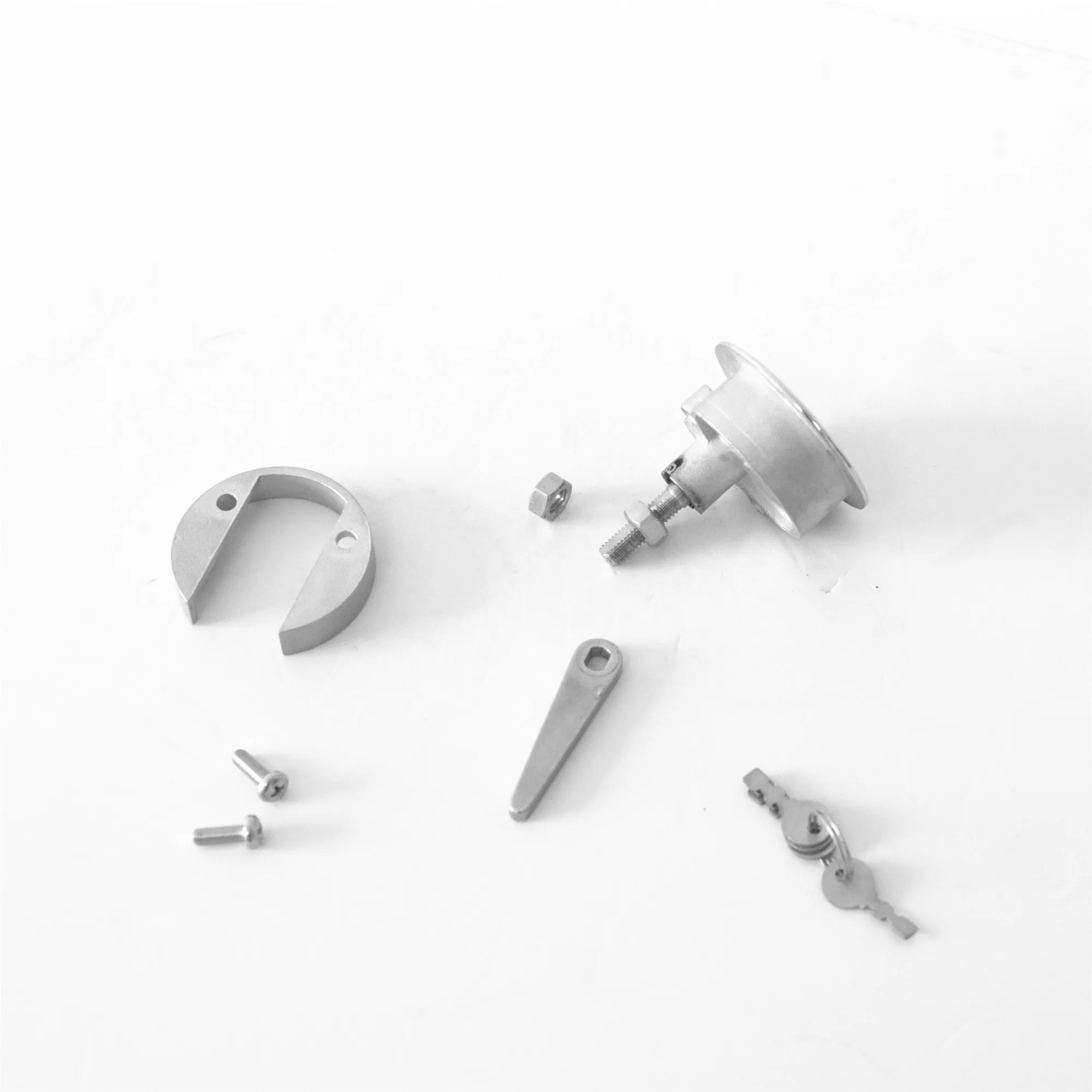 Stainless Steel Flush Mount Hatch Pull Latch Marine Lock with Key Lift Slam Hardware for RV Yacht Boat Deck | Спорт и развлечения