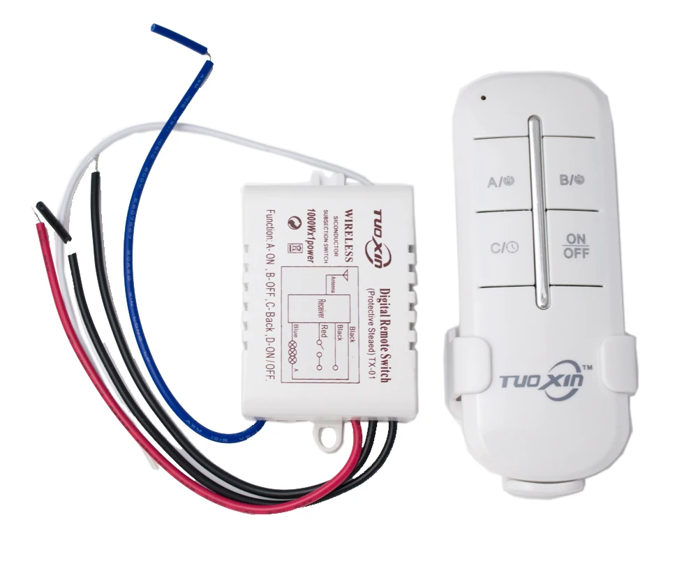 DIY 1/2/3/4 пути 220 V дистанционного Цифровой беспроводной пульт дистанционного управления ON/OFF Управление переключатель для лампочки высокое качество