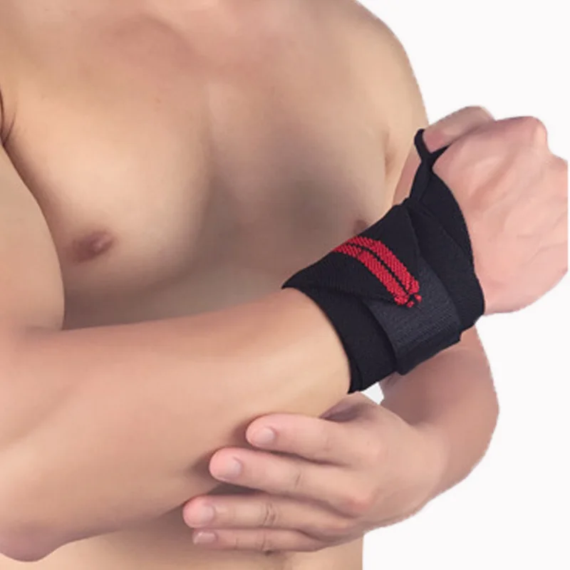 Тяжелая атлетика Напульсники повязку на запястье Поддержка скобки ремни