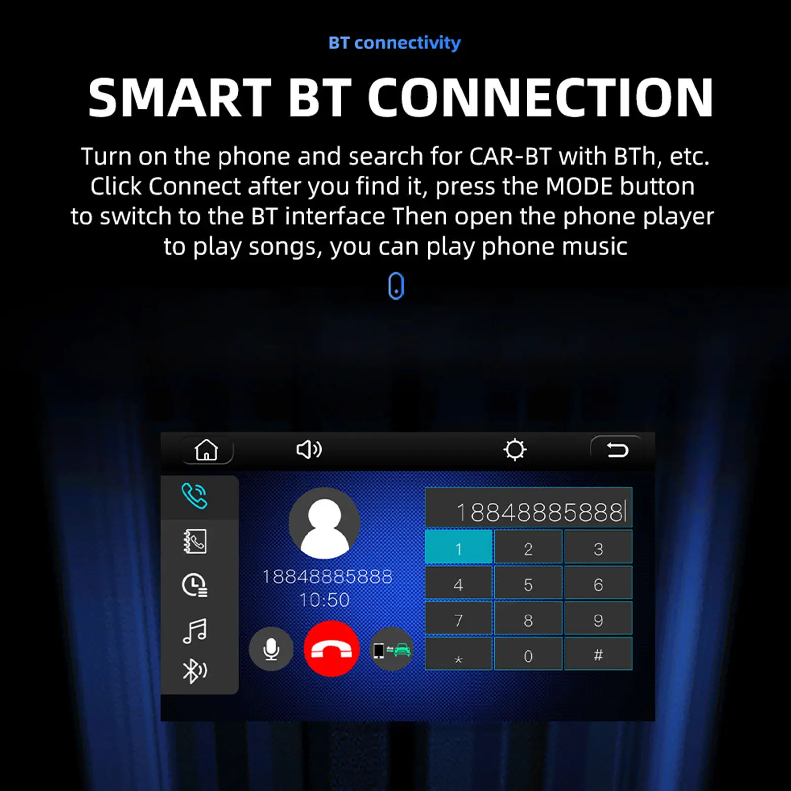 Bluetooth автомобильный радиоприемник AUX in WiFi для сенсорного экрана 9083 | Автомобили и