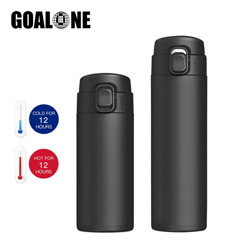 

GOALONE 12/17OZ Stainless Steel Water Bottle BPA Free Drink Bottles Metal Insulated Vacuum Mugs Portable Leakproof Sport Bottles