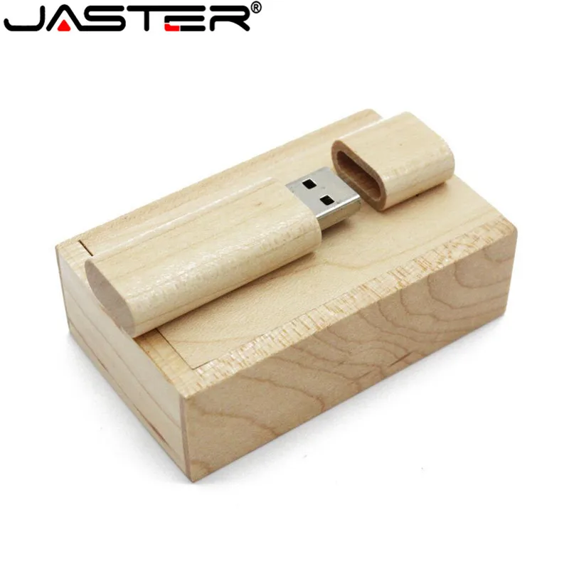 Деревянный USB флеш накопитель JASTER флешка с деревянными чипами 4 ГБ 16 32 64 подарок на