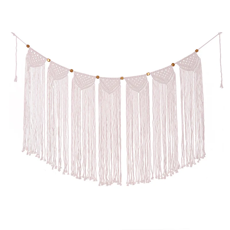 

Handmade Cotton Woven Macrame Wall Hanging Tapestries For Wedding Wall Decoration Backdrop Wall Home Living Room Home Decor