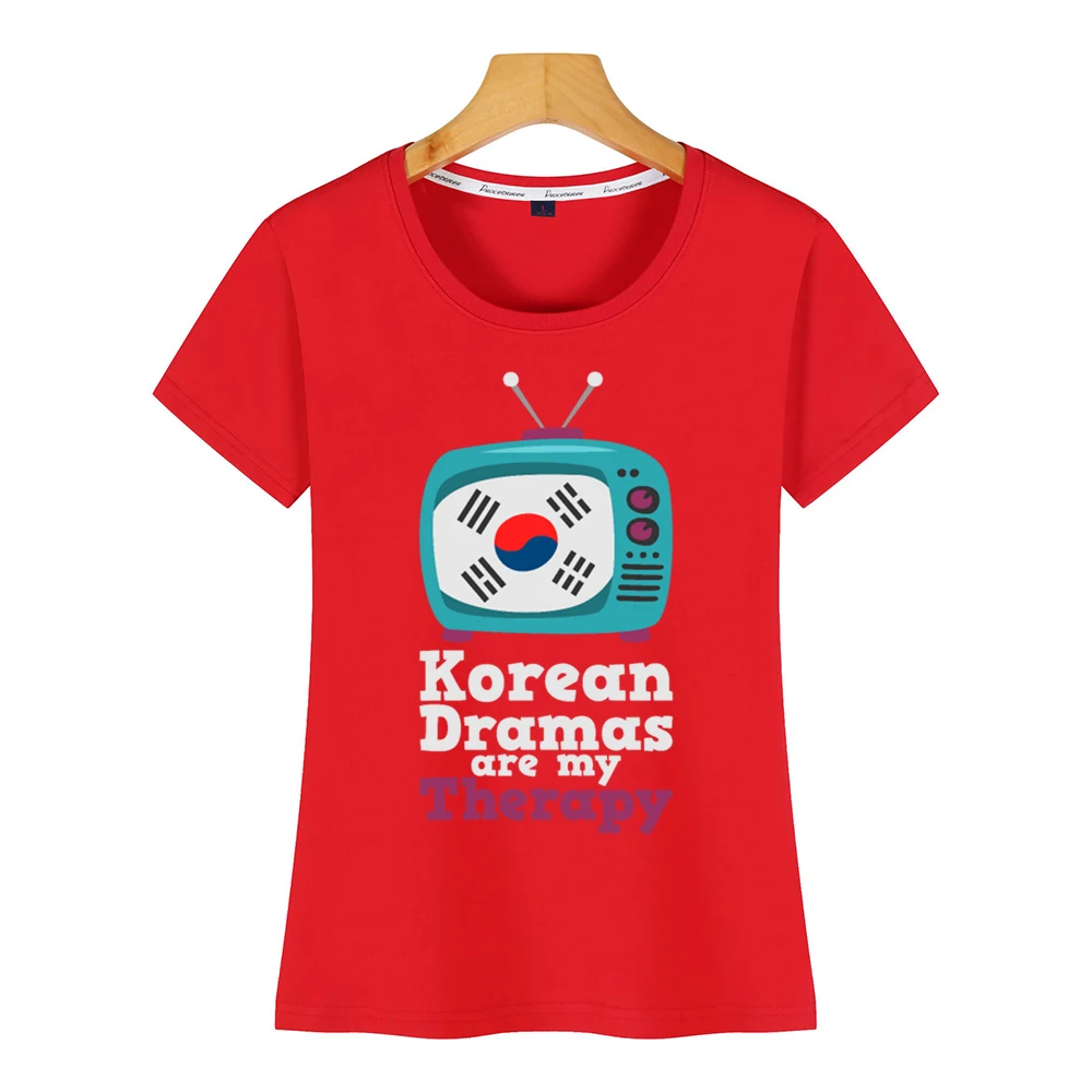Топы Футболка Для женщин Корейская Драма мои терапии ТВ шоу пикантные Harajuku с