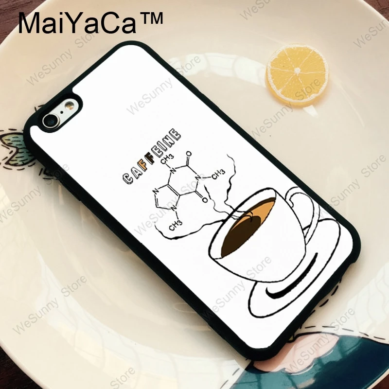 Чехол для телефона MaiYaCa Science Chemistry Caffeine из ТПУ для iPhone 11 Pro MAX X XR XS MAX 6 6s 7 8 Plus 5S задняя крышка