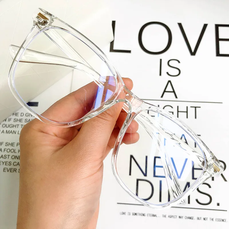 

2021 New Square Plastic Glasses Anti-Blue Light Women Eyeglasses Optical Classic Men Myopia Transparent Prescription Eye Glasses
