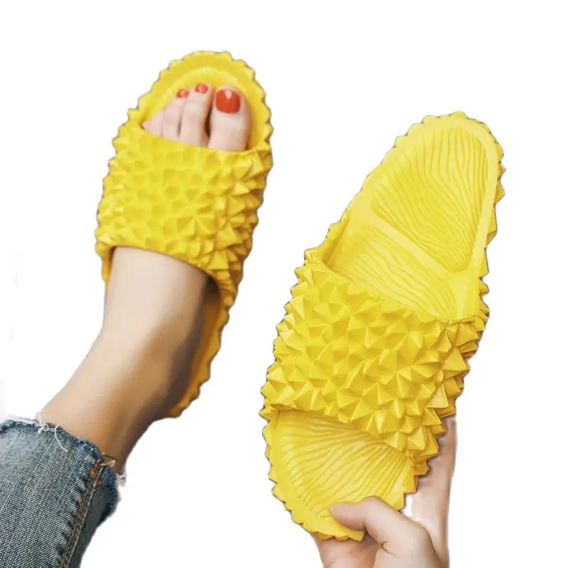 

New Women Indoor Floor Flat Shoes Summer Non-slip Flip Flops Outdoor Female Fruits Slippers Comfy Zapatillas de Femme