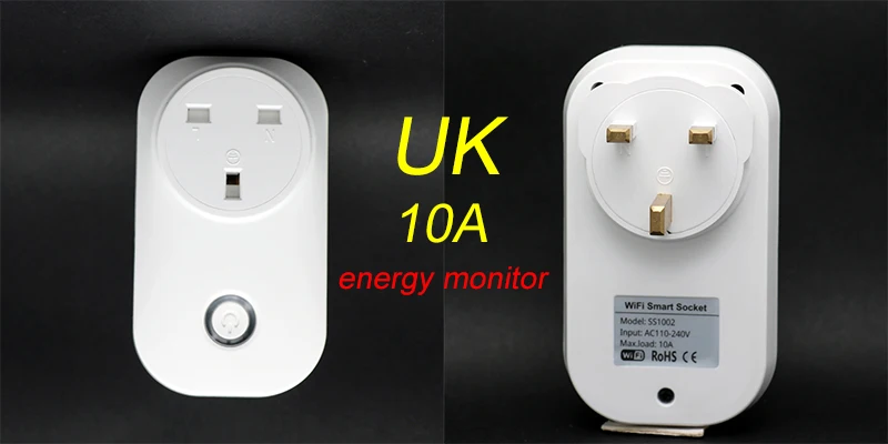Смарт-розетка Tuya Wi-Fi умная розетка ЕС Великобритания Swit AU BR FR JP Israel Ita ZA Plug 10A пульт дистанционного управления Alexa Google домашний энергетический монитор
