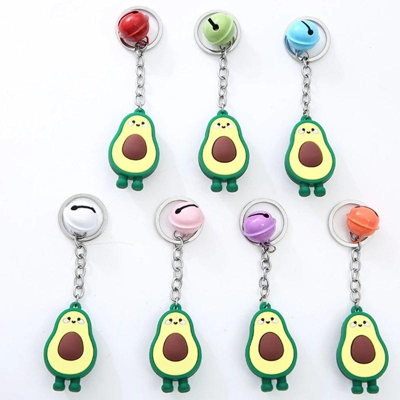 Креативные брелоки с авокадо на удачу брелок мультяшным фруктом милым