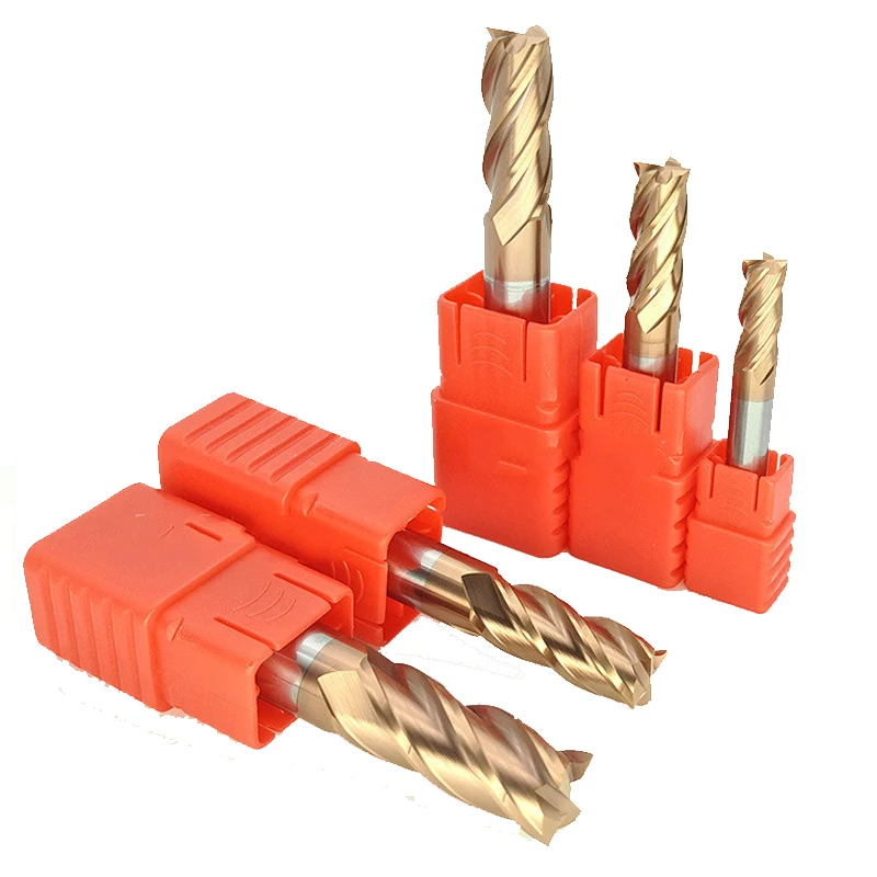Концевые фрезы KUAISHANG твердосплавные концевые из вольфрамовой стали с 4 канавками