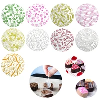 102050pcs mix a4 food decoration chocolate transfer paper sheet diy food transfer for chocolate baking cake decoration tools