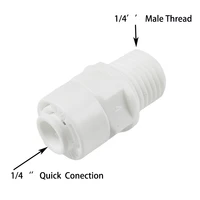 14 male thread to 14 slip lock quick connectors agriculture greenhouse mist system joiner hose connector 10pc