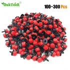 Регулируемая система микрокапельного орошения, разбрызгиватели для полива с защитой от засорения, 100-300 шт., Садовые принадлежности