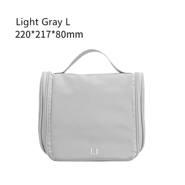 Light Grey Size L Новинка, Xiaomi Jordan& Judy, портативная косметичка для путешествий, сумка, висячая моющаяся сумка, нейтральная косметичка, органайзер, сумка для хранения - Цвет: Light Grey Size L