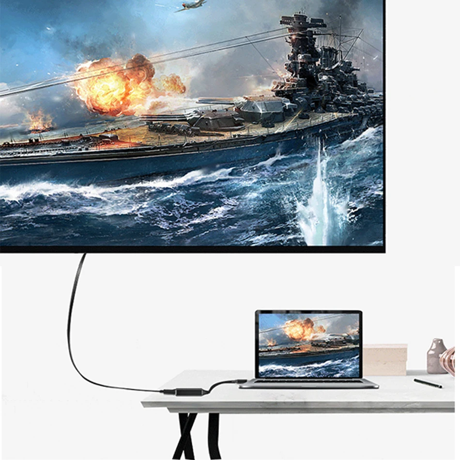 Creacube типа C на HDMI совместимый кабель адаптер 4K 30hz USB 3 1 конвертер для MacBook Samsung Galaxy S10