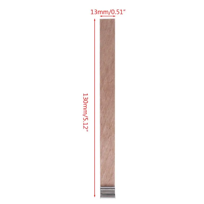 

50pcs Wooden Wick Candle Core Sustainer Tab DIY for Candles Making Soy Wax Parffi 13/12.5/8mm