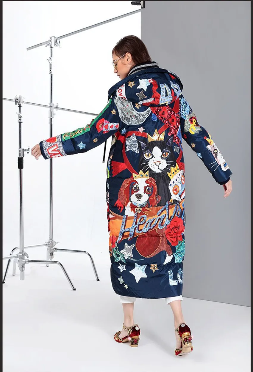 Европейский и американский стиль 2018 осень/зима женские модные свободные парки с