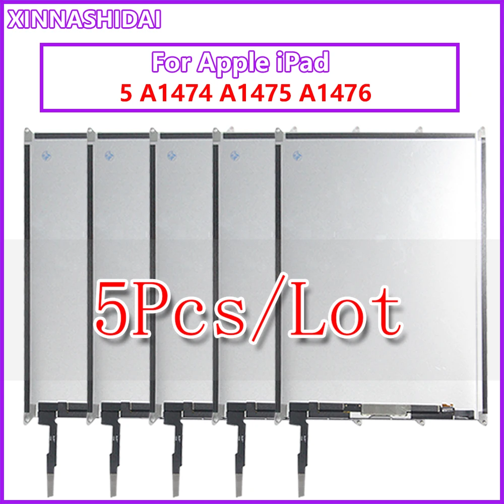 

5PCS LCD For iPad Air 5 5th iPad 5 A1474 A1475 A1476 LCD Display Digitizer Sensors Assembly Panel Replacement 100%Tested