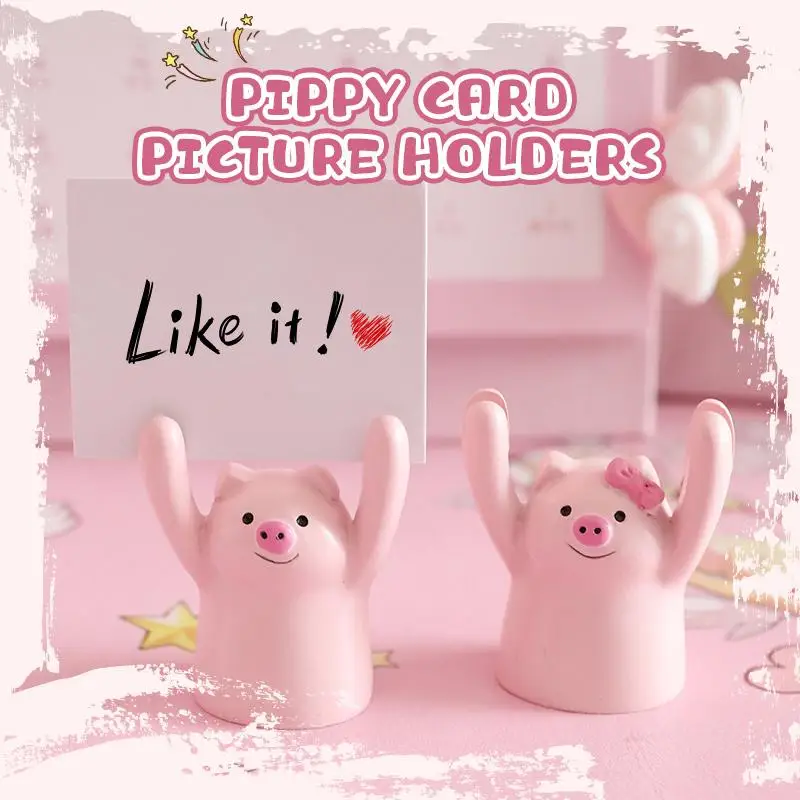 

Lovely Pig Panda Cat Frog Shape Photo Clip Card Holder Message Photo Holder Office School Home Desk Decoration Accessories