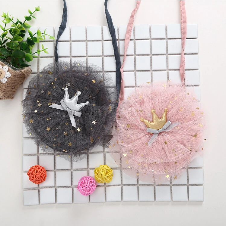 Новинка 2019 года Милая женская Сетчатая Сумка в виде короны для девочек детская