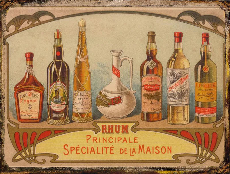 

Restaurant Signs Industrial Decor Wine Bedroom Wall Decoration Metal Plates Bar Home Living Room Decoration Decorative Posters