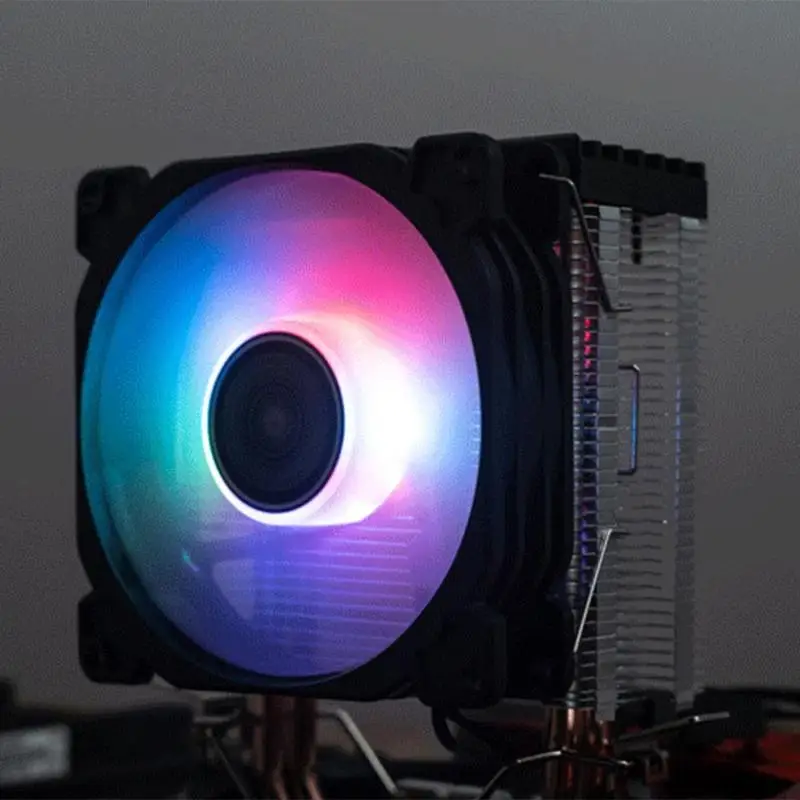 Jonsbo CR1200 2 тепловые трубки башня процессор кулер RGB 3Pin Охлаждающие вентиляторы радиатор гидравлический подшипник для LGA 775/1150/1151/1155/1156