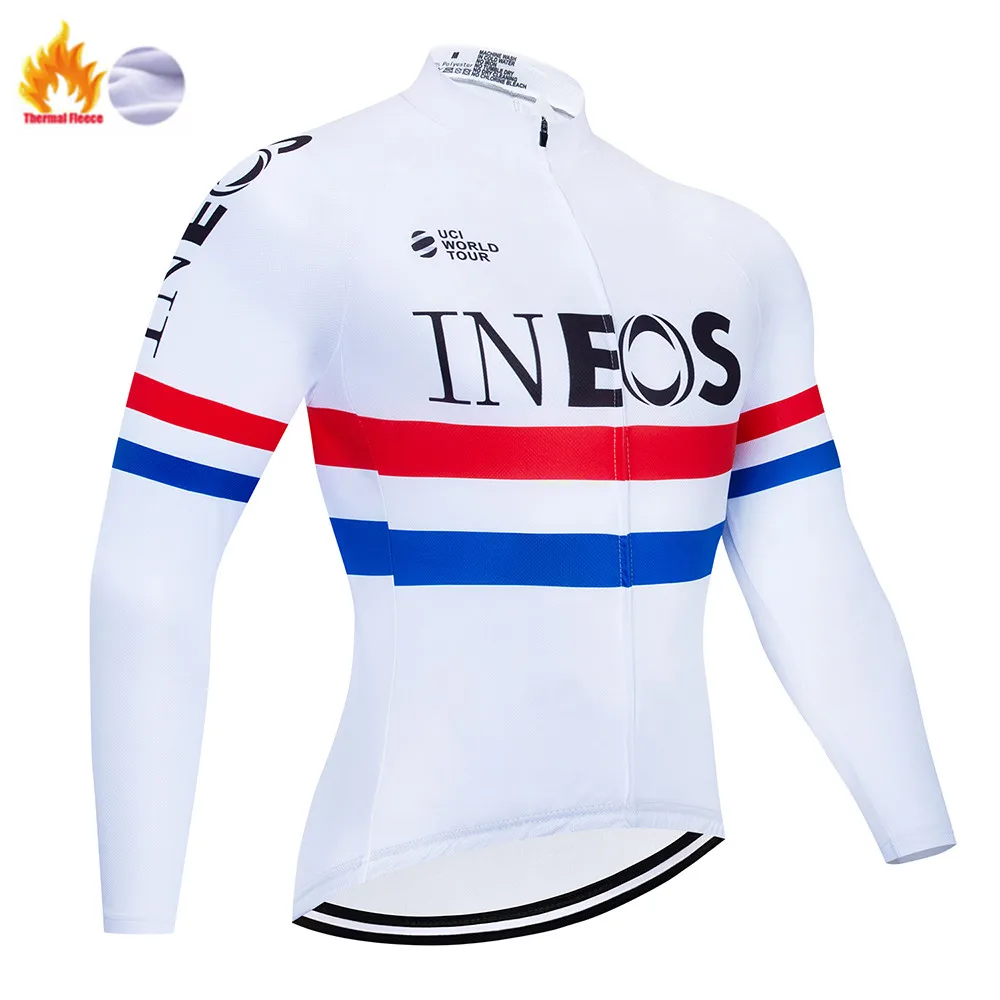 Winter Jersey Велоспорт Джерси Pro Team INEOS зимняя флисовая одежда для велоспорта MTB велосипедный комбинезон комплект Ropa Ciclismo триатлон комплект для велоспорта - Цвет: Winter Jersey