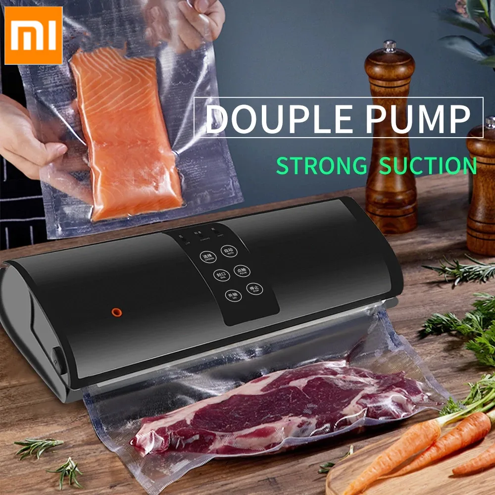 

Новинка XIAOMI лучший Электрический вакуумный упаковщик пищевых продуктов упаковочная машина для Дома кухни пакеты для сохранения пищи комме...