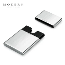 Modern - Brand Stainless Steel Business Card Holder NFC RFID Blocking Credit Card Holder Card Organizer