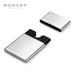 modern brand stainless steel business card holder nfc rfid blocking credit card holder card organizer free global shipping