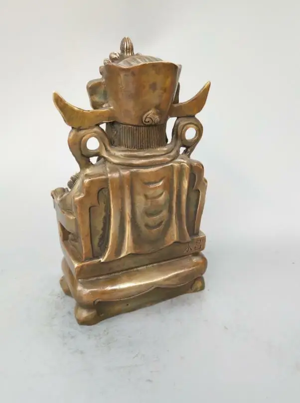 

Chinese pure brass god of wealth Buddha statue