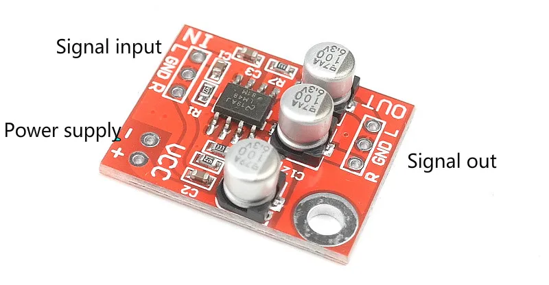 

LM4881 headphone amplifier board amplifier module can be used as power amplifier pre-amplifier