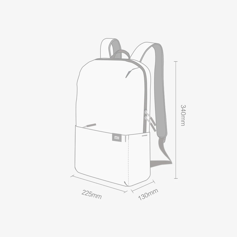 Xiaomi Mi 10L рюкзак городская повседневная спортивная нагрудная сумка маленький размер плечо унисекс рюкзак для мужчин и женщин для путешествий на открытом воздухе