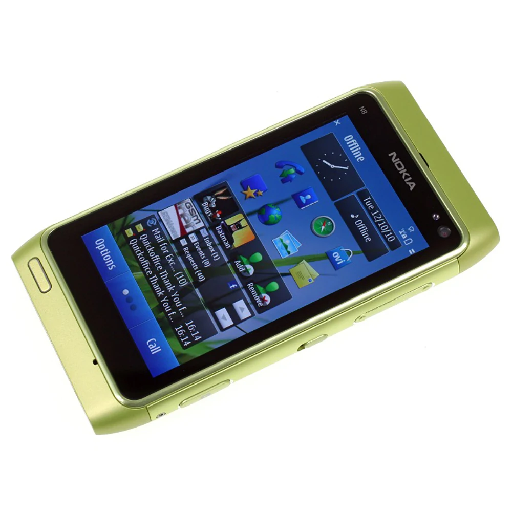 Оригинальный разблокирована Nokia N8 2G 3G с функцией мобильный телефон GSM WCDMA WI FI GPS 12MP