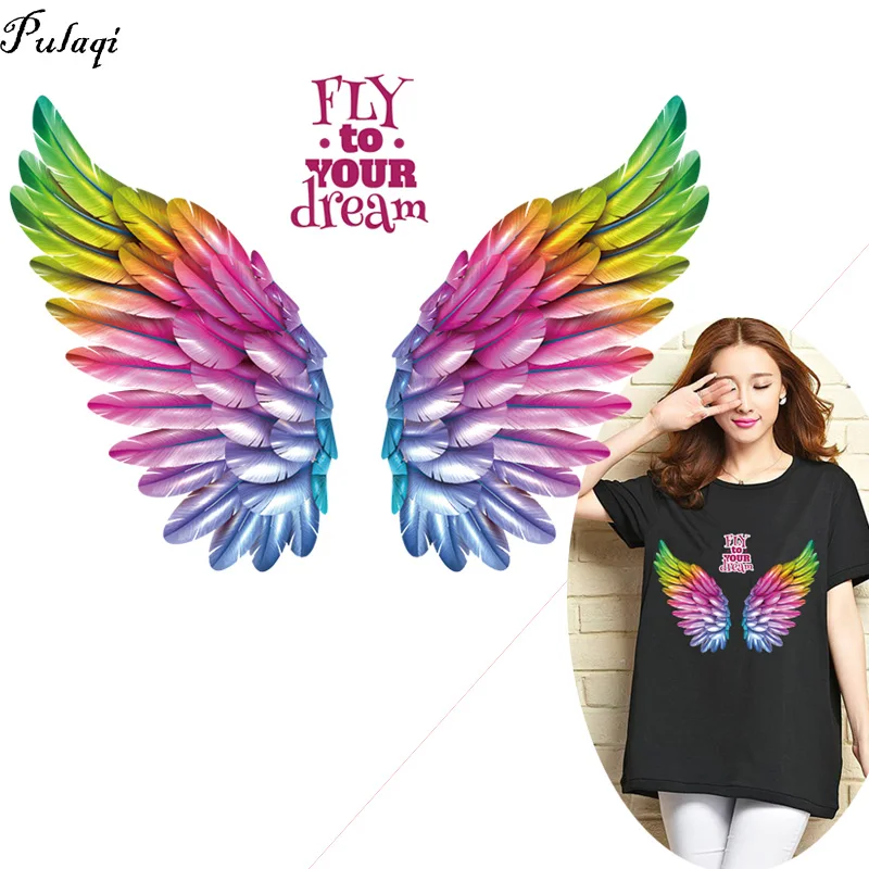 Накладными украшениями в виде бабочек передачи тепла для одежды наклейки крыла