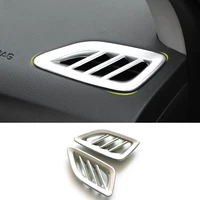 for hyundai solaris 2017 2018 car air conditioning vent outlet covers abs chrome styling interior auto decoration trim frame