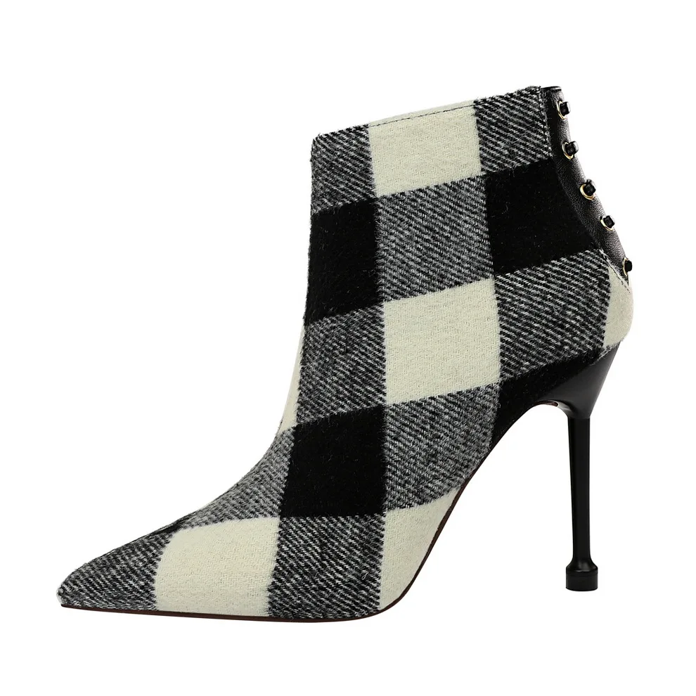 Зимние женские ботинки в европейском и американском стиле модные замшевые