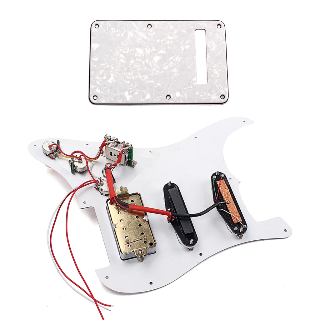 

3ply Loaded Prewired Pickguard & Back Plate Set for Fender ST Style Guitar Parts