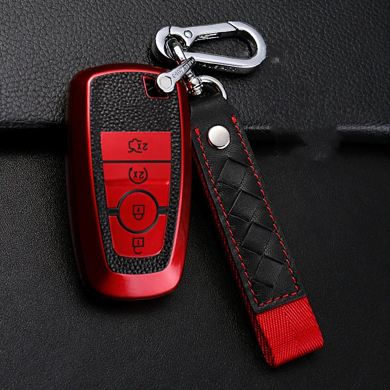 Чехол для автомобильного ключа из углеродного волокна с защитой от падения чехол