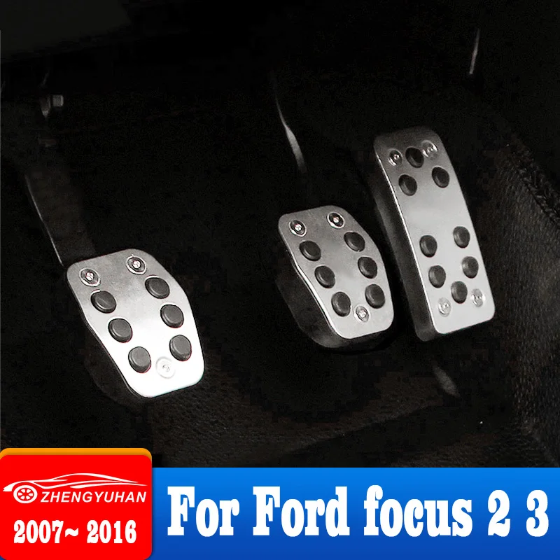 

Car Foot Fuel Pedal Brake Clutch Pedals Cover For Ford Focus 2 3 2007-2013 2014 2015 2016 Parts Car Pedals Styling Accessories