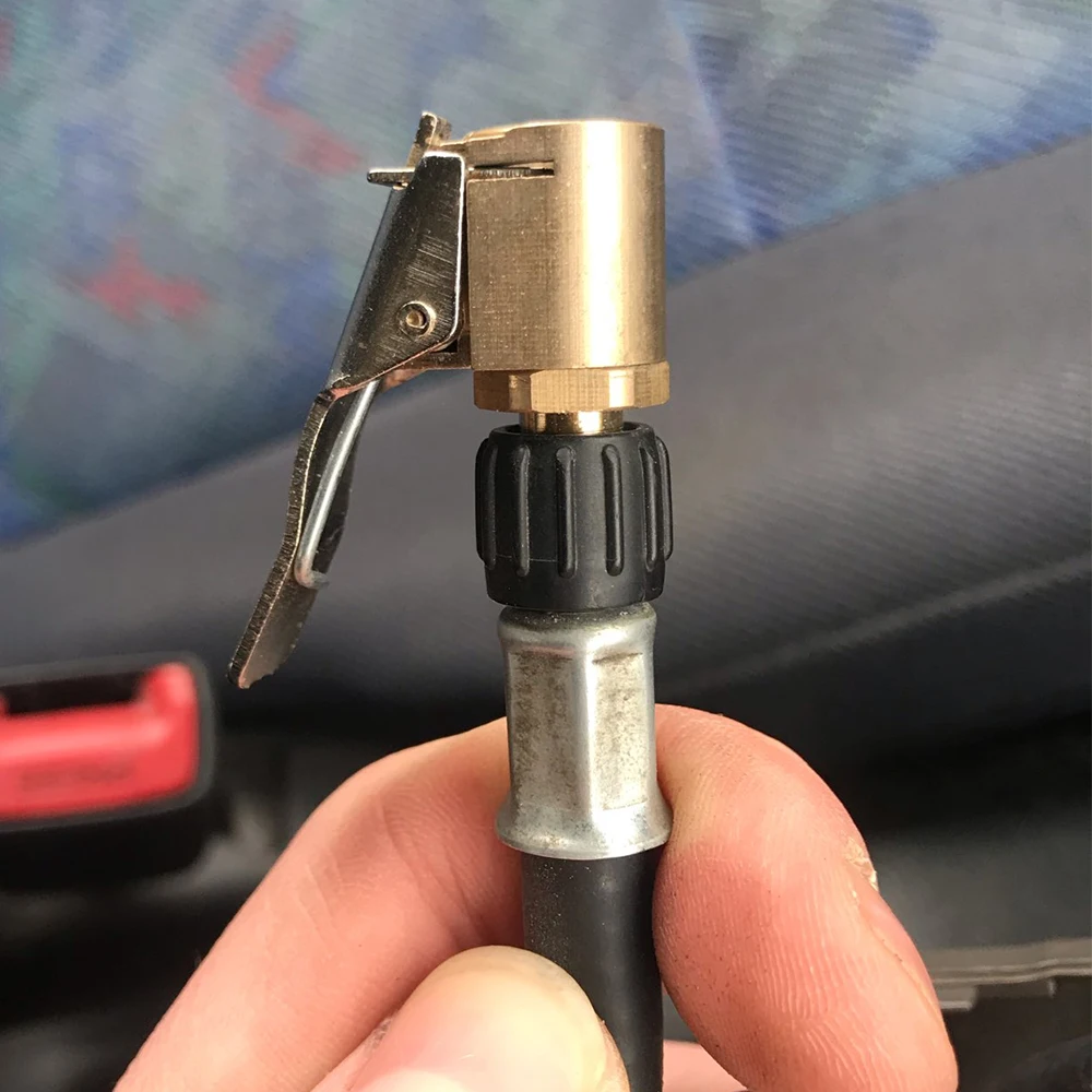 

Car Auto Truck Brass Air Inflator Pump Chuck Tyre Wheel Tire 8mm Clip Clamp Connector Adapter Auto Accessories For Compressor