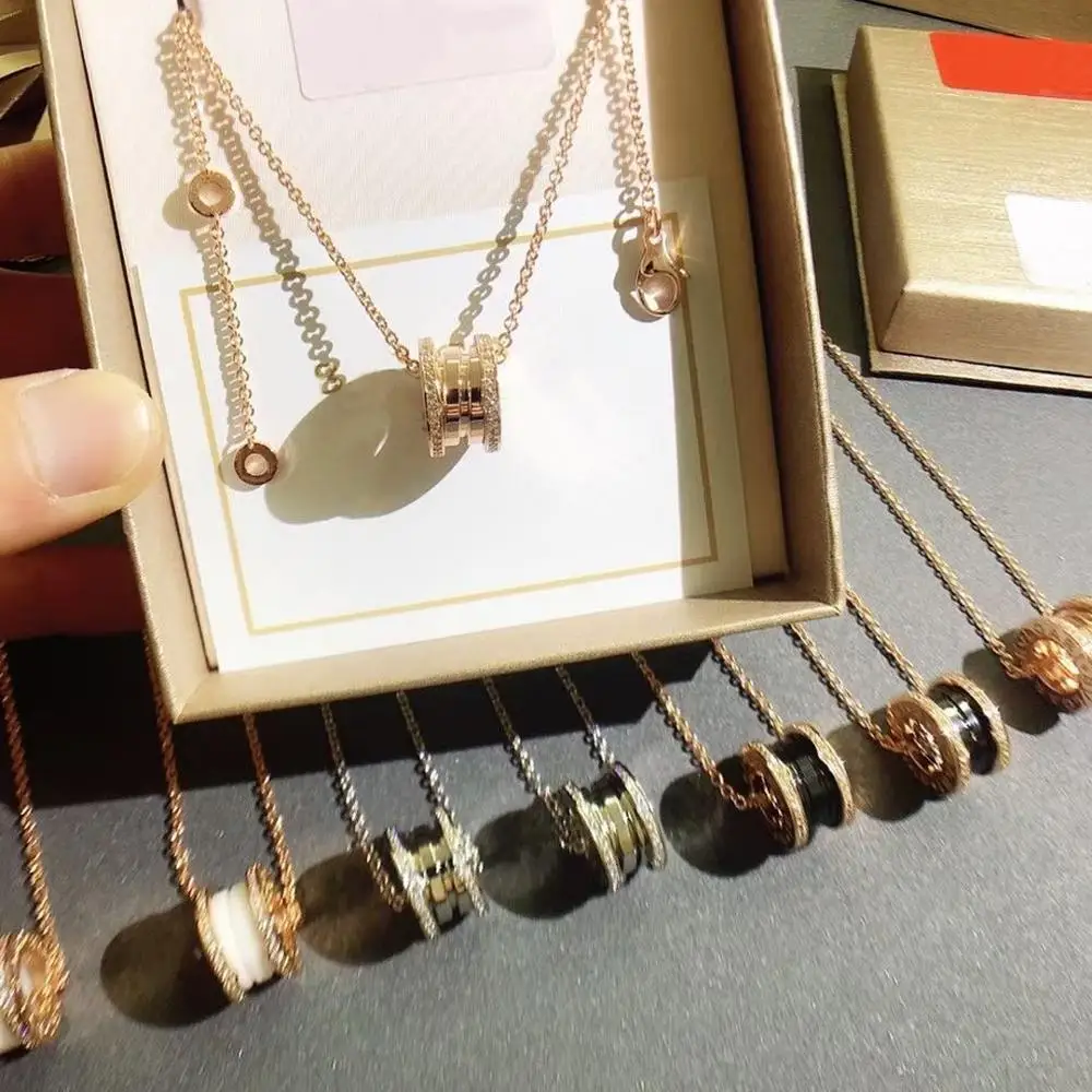 

Titanium Steel Necklace Fashion Brand Jewelry Men and Women Necklace Couple Christmas Gift